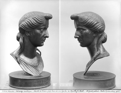 Two Views of a Bust of Livia by Roman